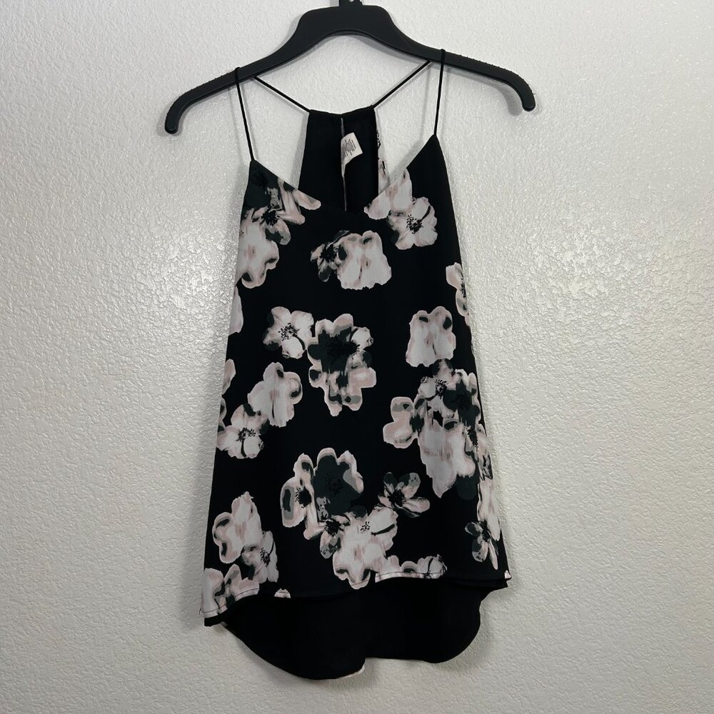 Express Floral Barcelona Reversible Sleeveless Halter Camisole Blouse